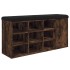 Banco zapatero madera de ingeniería roble ahumado 102x32x50