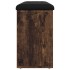 Banco zapatero madera de ingeniería roble ahumado 102x32x50