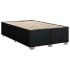 Cama box spring con colchón tela negro 120x200