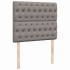 Cama box spring con colchón tela gris taupe 120x200
