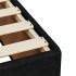Cama box spring con colchón tela negro 140x190