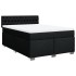 Cama box spring con colchón tela negro 140x190
