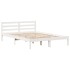 Estructura de cama sin colchón madera de pino blanca 140x200
