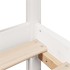 Estructura de cama sin colchón madera de pino blanca 140x200