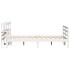 Estructura de cama sin colchón madera de pino blanca 140x190