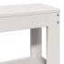 Estructura de cama sin colchón madera de pino blanca 140x190