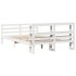 Estructura de cama sin colchón madera maciza de pino 160x200