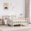 Estructura de cama sin colchón madera maciza de pino 120x190 cm