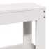 Estructura de cama con cabecero sin colchón blanco 140x200