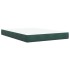 Cama box spring con colchón terciopelo verde oscuro 140x200