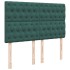 Cama box spring con colchón terciopelo verde oscuro 140x200