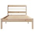Estructura de cama sin colchón madera maciza de pino 100x200