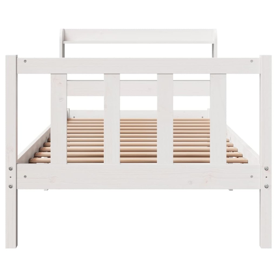 Estructura cama sin colchón madera maciza pino blanca