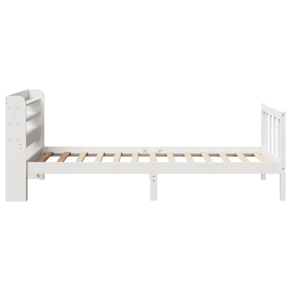 Estructura cama sin colchón madera maciza pino blanca