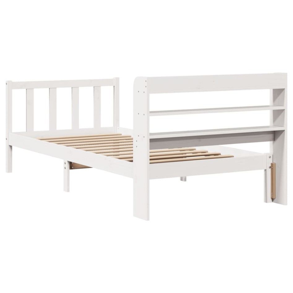 Estructura cama sin colchón madera maciza pino blanca