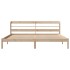 Estructura de cama sin colchón madera maciza de pino 200x200