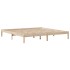 Estructura de cama sin colchón madera maciza de pino 200x200