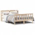 Estructura de cama sin colchón madera de pino blanca 140x200