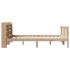Estructura de cama sin colchón madera de pino blanca 140x200