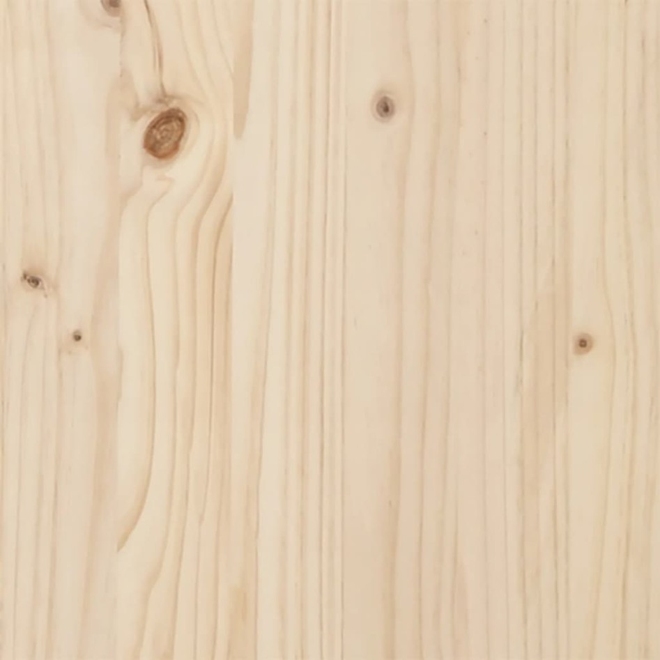 Estructura de cama sin colchón madera de pino blanca 140x200