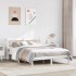 Estructura de cama sin colchón madera de pino blanca 140x200