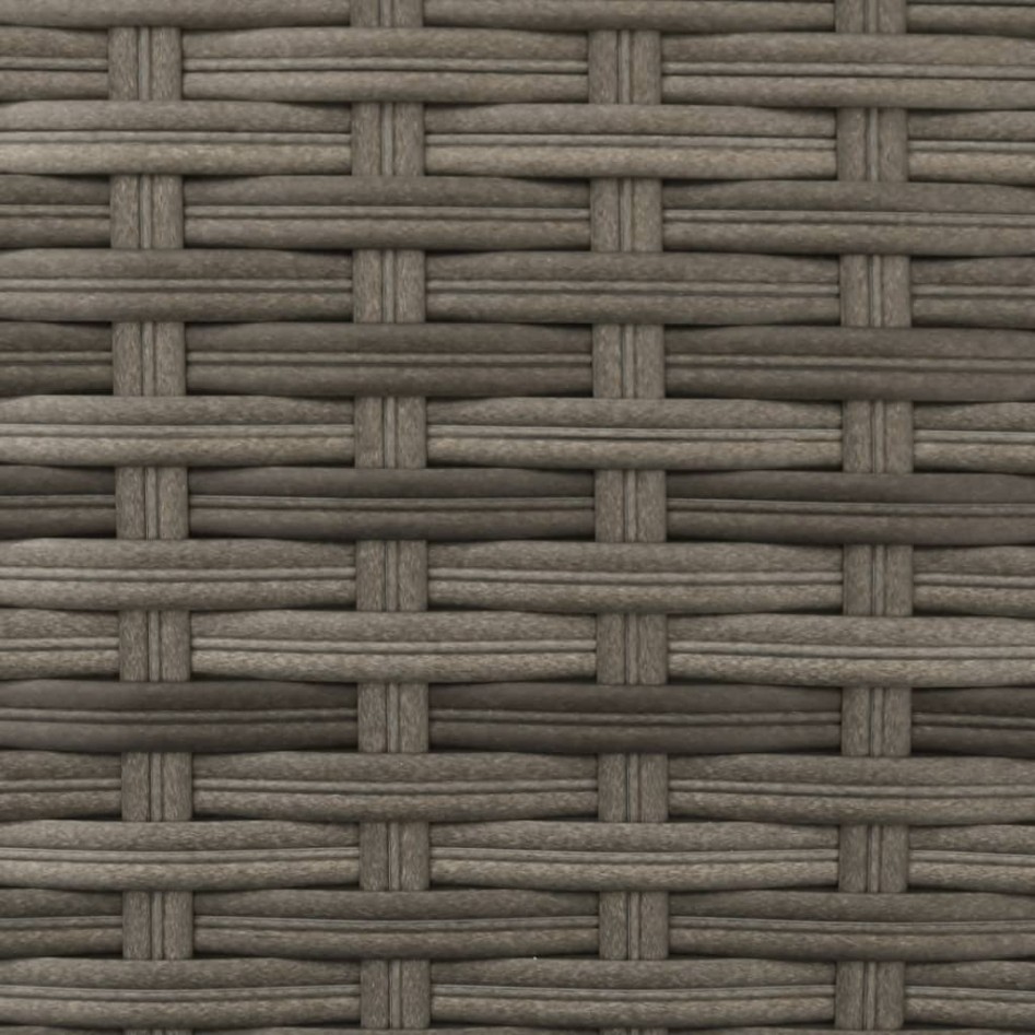 Sofá jardín 2 plazas con sombrilla y taburetes ratán PE