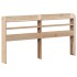 Estructura de cama sin colchón madera de pino blanca 140x200