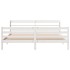 Estructura de cama con cabecero sin colchón blanco 180x200