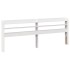 Estructura de cama con cabecero sin colchón blanco 180x200