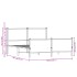 Estructura de cama sin colchón metal marrón roble 160x200