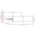 Estructura de cama sin colchón metal roble Sonoma 180x200