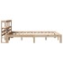 Estructura de cama con cabecero madera maciza pino 120x200