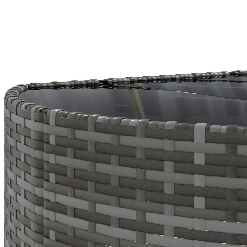 Set de muebles de jardín 6 pzas y cojines ratán sintético