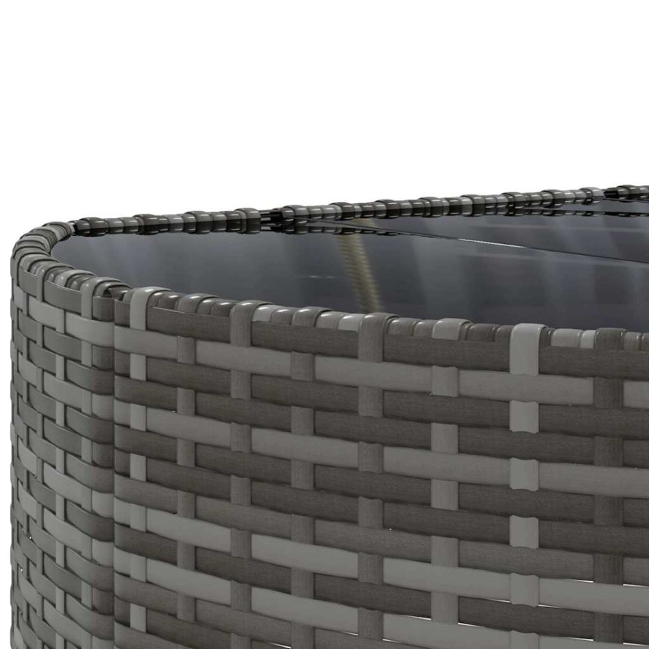 Set de muebles de jardín 6 pzas y cojines ratán sintético