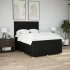 Cama box spring con colchón tela negro 140x190