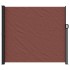 Toldo lateral retráctil marrón 180x300