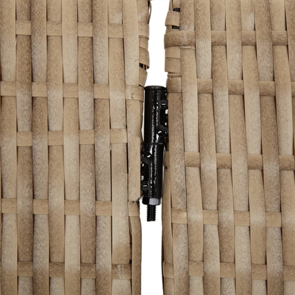 Biombo de 5 paneles ratán sintético