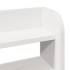 Estructura de cama con cabecero sin colchón blanco 100x200