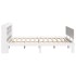 Estructura de cama con cabecero madera de pino blanco