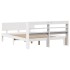 Estructura de cama con cabecero madera de pino blanco