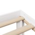 Estructura de cama con cabecero madera de pino blanco