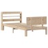 Estructura de cama con cabecero madera maciza pino 75x190