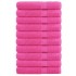 Toallas premium SOLUND 10 unidades rosa 100x200 cm 600