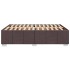 Cama sin colchón tela marrón oscuro 140x190