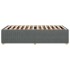 Estructura de cama sin colchón tela gris oscuro 80x200