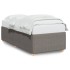 Estructura de cama sin colchón tela taupe 90x200