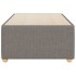 Estructura de cama sin colchón tela gris taupe 100x200