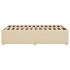 Estructura de cama sin colchón tela crema 120x190
