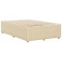 Estructura de cama sin colchón tela crema 120x190