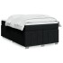 Cama box spring con colchón tela negro 120x200